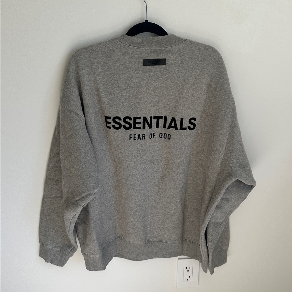 Essentials Heather Gray Crewneck - Picture 3 of 5